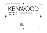 Kenwood KDC-2016 Instruction Manual preview