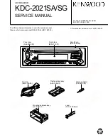 Kenwood KDC-2021SA Service Manual preview