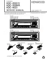 Kenwood KDC-2022V Service Manual предпросмотр