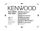 Preview for 1 page of Kenwood KDC-2024S Instruction Manual