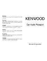 Предварительный просмотр 36 страницы Kenwood KDC-232MR Instruction Manual