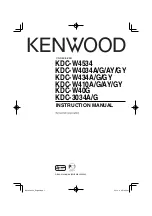 Kenwood KDC-3034A Instruction Manual preview