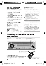 Предварительный просмотр 10 страницы Kenwood KDC-3051M Instruction Manual