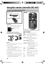 Предварительный просмотр 12 страницы Kenwood KDC-3054UM Instruction Manual