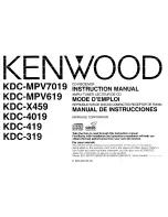 Preview for 1 page of Kenwood KDC-319 Instruction Manual