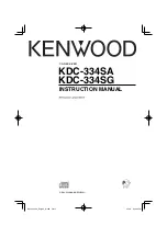 Kenwood KDC-334SA Instruction Manual preview