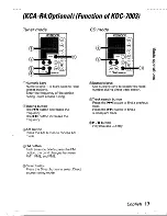 Preview for 17 page of Kenwood KDC-4003 Instruction Manual