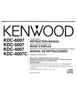 Kenwood KDC-4007 Instruction Manual preview
