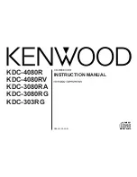 Kenwood KDC-4080R Instruction Manual preview