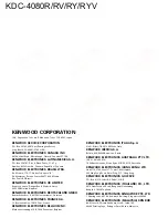 Предварительный просмотр 24 страницы Kenwood KDC-4080R Service Manual