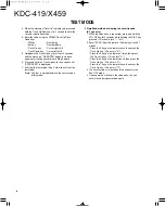 Предварительный просмотр 8 страницы Kenwood KDC-419/X459 Service Manual