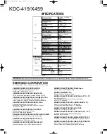 Предварительный просмотр 19 страницы Kenwood KDC-419/X459 Service Manual