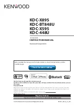 Kenwood KDC-448U Instruction Manual preview