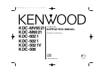 Kenwood KDC-5021 Instruction Manual preview