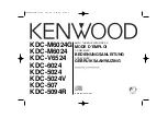 Kenwood KDC-5024 (French) Mode D'Emploi preview