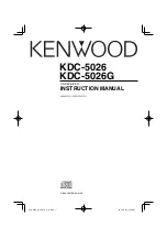 Kenwood KDC-5026 Instruction Manual предпросмотр