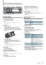 Предварительный просмотр 17 страницы Kenwood KDC-6047U Instruction Manual