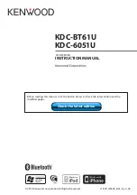 Kenwood KDC-6051U Instruction Manual preview