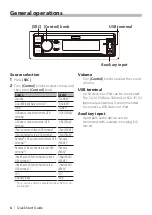 Preview for 6 page of Kenwood KDC-610U Quick Start Manual