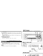 Preview for 15 page of Kenwood KDC-7011 Instruction Manual