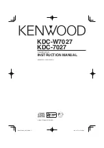 Kenwood KDC-7027 Instruction Manual preview