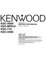 Kenwood KDC-719 Instruction Manual preview