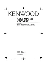 Kenwood KDC-757 Instruction Manual preview