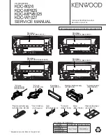 Preview for 1 page of Kenwood KDC-8026 Service Manual