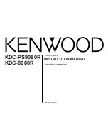 Kenwood KDC-8080R Instruction Manual предпросмотр