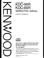 Предварительный просмотр 1 страницы Kenwood KDC-85R Instruction Manual