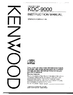 Kenwood KDC-9000 Instruction Manual preview