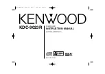 Preview for 1 page of Kenwood KDC-9023R Instruction Manual