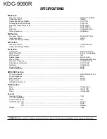 Предварительный просмотр 22 страницы Kenwood KDC-9090R Service Manual