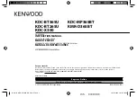 Preview for 1 page of Kenwood KDC-BT265U Instruction Manual