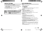 Preview for 17 page of Kenwood KDC-BT35U Instruction Manual