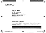 Kenwood kdc-bt420u Instruction Manual preview