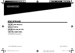 Kenwood KDC-BT460U Instruction Manual preview