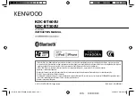 Kenwood KDC-BT500U Instruction Manual предпросмотр