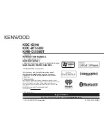 Preview for 1 page of Kenwood KDC-BT558U Instruction Manual