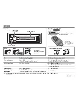 Preview for 3 page of Kenwood KDC-BT558U Instruction Manual