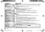 Preview for 6 page of Kenwood KDC-BT572U Instruction Manual