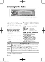 Preview for 8 page of Kenwood KDC-BT652U Instruction Manual