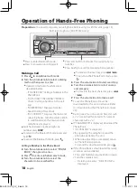 Preview for 18 page of Kenwood KDC-BT652U Instruction Manual