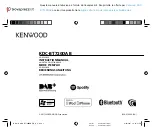 Kenwood KDC-BT720DAB Instruction Manual preview