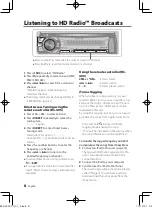 Preview for 8 page of Kenwood KDC-BT752HD Instruction Manual