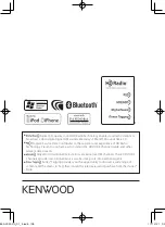 Preview for 108 page of Kenwood KDC-BT752HD Instruction Manual