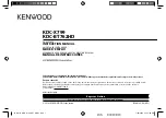 Kenwood KDC-BT762HD Instruction Manual preview