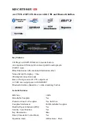 Preview for 1 page of Kenwood KDC-BT8041U Features & Specifications