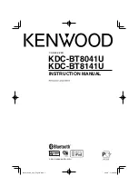 Kenwood KDC-BT8041U Instruction Manual preview