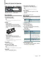 Preview for 17 page of Kenwood KDC-BT945U Instruction Manual